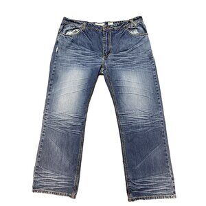 Kanji Vintage Treated Men's Jeans 42x33 Length In Great Condition Y2K